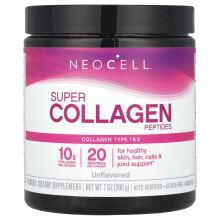 Super Collagen Peptides, Unflavored, 7 oz (200 g)