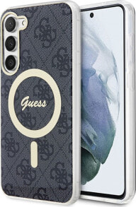 Guess Etui Guess GUHMS23SH4STK Samsung Galaxy S23 czarny/black hardcase 4G MagSafe