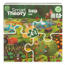 COLORBABY Farm 4 In 1 Of 174 Large Pieces Smart Theory Puzzle