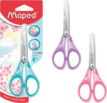 Купить детские ножницы для поделок из бумаги MAPED: Maped Nożyczki Essentials pastel soft szkolne 13cm MAPED