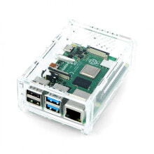 Компьютерные корпуса для игровых ПК case Raspberry Pi 4B with camera mount - transparent