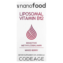 Витамины группы В Codeage, Liposomal Vitamin B12, Mixed Berry, 2 fl oz (59.2 ml)