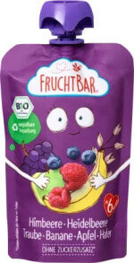 Quetschie Himbeere Heidelbeere Traube Banane Apfel & Hafer ab 6 Monaten, 100 g