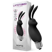 Виброяйцо или вибропуля LATETOBED Hopye Rabbit Vibrating Bullet Silicone Black