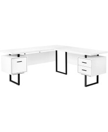 Monarch Specialties l-Shaped Reversible Computer Desk, 71