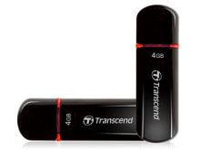 USB флеш накопитель Transcend JetFlash 600 4 GB USB тип-A 2.0 Черный TS4GJF600