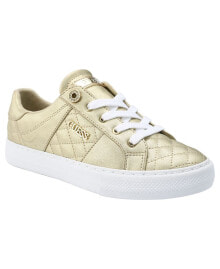 GUESS women's Loven Casual Lace-Up Sneakers