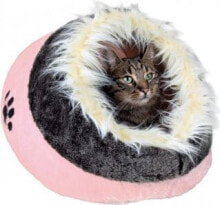 Лежаки, домики и спальные места для кошек Trixie BED &quot;MINOU&quot; PINK / GRAY