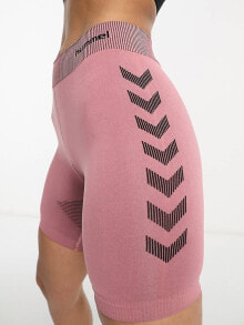 Купить женские спортивные шорты и юбки Hummel: Hummel seamless training leggings in pink