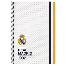 SAFTA Real Madrid ´´1St Equipment 23/24 Folio 80 Sheets Hard Cover Notebook