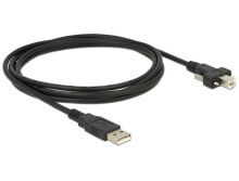DeLOCK 2m USB 2.0 USB кабель USB A USB B Черный 83595