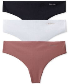 Calvin Klein women's Invisibles 3-Pack Thong Underwear QD3558