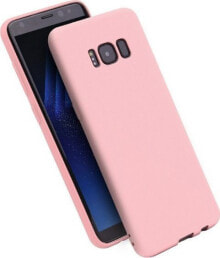 чехол силиконовый нежно-розовый Samsung M51