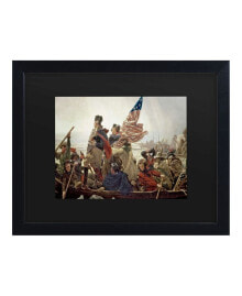 Trademark Global emanuel Leutze Washington Crossing Delaware River in 1776 Matted Framed Art - 15