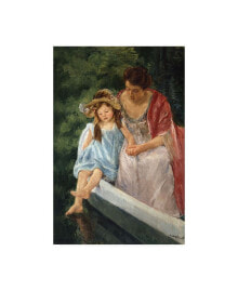 Trademark Global mary Stevenson Cassatt Mother and Child in Boat Canvas Art - 15.5