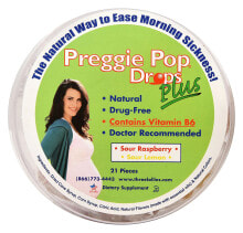 Витамины и БАДы для женщин Three Lollies Preggie Pop Натуральный комплекс с витамином В6 для беременных, облегчающий утреннюю тошноту 21 шт