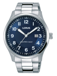 Мужские наручные часы с серебряным браслетом Lorus RH937HX9 Classic Mens 42mm 5 ATM