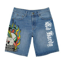 Купить мужские спортивные шорты Ed Hardy: Ed Hardy Fire Cobra Skater Short - MEHD8002-4