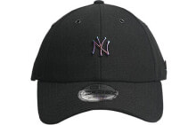 NewEra纽亦华 新品MLB潮酷金属标NY男女休闲纯色弯檐棒球帽 黑色 / NewEra MLBNY 11566542
