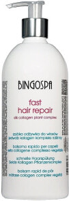 Regenerierende und feuchtigkeitsspendende Haarspülung mit Seide und Kollagen - BingoSpa Fast Hair Repair