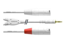 Компьютерные разъемы и переходники cordial CFY 3 WMM-SNOW кабельный разъем/переходник 3.5mm 2x XLR Белый