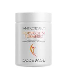 Codeage forskolin Turmeric, Bioperine Black Pepper, Coleus Forskohlii, Antioxidant Supplement - 90ct