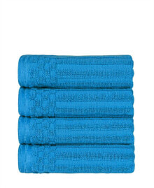 Superior soho Checkered Border Cotton 2 Piece Bath Towel Set, 54