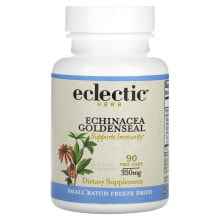Eclectic Institute, Freeze Dried Fresh, Echinacea Goldenseal, 350 mg, 90 Veg Caps