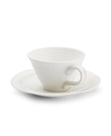 Portmeirion sophie Conran Teacups and Saucers, Set of 4