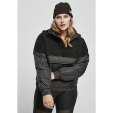 URBAN CLASSICS Sherpa Mix Pull Over-Big Jacket