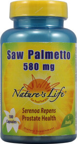 Витамины и БАДы для мужчин Nature's Life Saw Palmetto Экстракт пальметты 580 мг 100 капсул