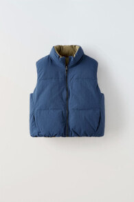 Reversible oversized gilet