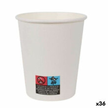 Набор стаканов Algon Картон Одноразовые Белый 250 ml 36 штук (15 Предметы)