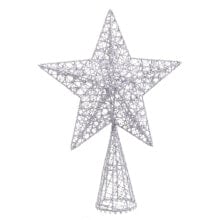 Christmas star Silver Metal 20 x 6 x 28 cm