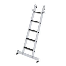 Günzburger Stufen-Glasreinigerleiter Unterteil nivello-Traverse & clip-step R 13 5 Stufen