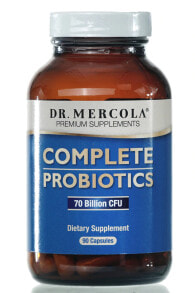 Пребиотики и пробиотики dr. Mercola Complete Probiotics Комплекс пробиотиков для поддержки здорового баланса микробов в кишечнике 70 млрд КОЕ 90 капсул