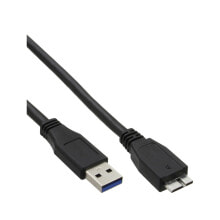 Компьютерные разъемы и переходники InLine 35420 USB кабель 2 m USB A Micro-USB B Черный