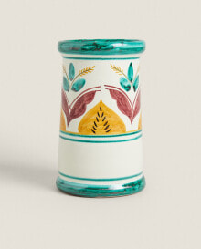 Arroyo de la luz enamelled earthenware vase