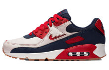 Nike Air Max 90 PRM 刮刮乐 低帮 跑步鞋 男款 白蓝红 / Кроссовки Nike Air Max 90 PRM CJ0611-101