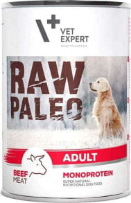 VET EXPERT RAW PALEO Adult Monoprotein Beef WOŁOWINA 400g