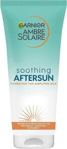 Feuchtigkeitsspendender Balsam für Gesicht und Körper - Garnier Ambre Solaire Soothing Aftersun Hydrating Tan-Amplifier Milk