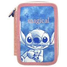 STITCH 2 Zippers Pencil Case