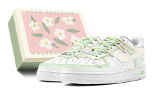 【定制球鞋】 Nike Air Force 1 Low 空军一号 柠檬小熊 特殊鞋盒 低帮 板鞋 GS 绿白 / Кроссовки Nike Air Force DH2920-111