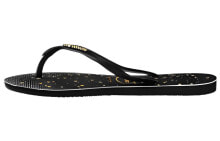 Havaianas 哈唯纳 Slim Metallic Prt 轻便舒适人字拖鞋 男女同款 黑金 / Тапочки Havaianas Slim Metallic Prt 4141363-2724