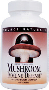 Грибы Source Naturals Mushroom Immune Defense Грибной комплекс для иммунной поддержки 60 таблеток