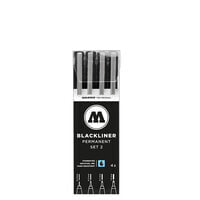 Molotow BLACKLINER Set 2 Fineliner-Set schwarz 4 St.