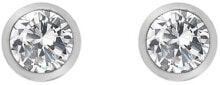 Ювелирные серьги Silver earrings with topaz and genuine diamond Willow DE584