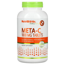 Витамин С NutriBiotic, Immunity,  Meta-C, 1,000 mg, 250 Vegan Tablets
