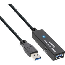 Компьютерные разъемы и переходники inLine 15m USB 3.0 USB кабель 3.2 Gen 1 (3.1 Gen 1) USB A Черный 35656