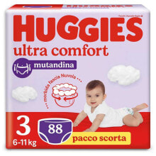 HUGGIES Ultra Comfort Mutandina Diapers Size 3 88 Units